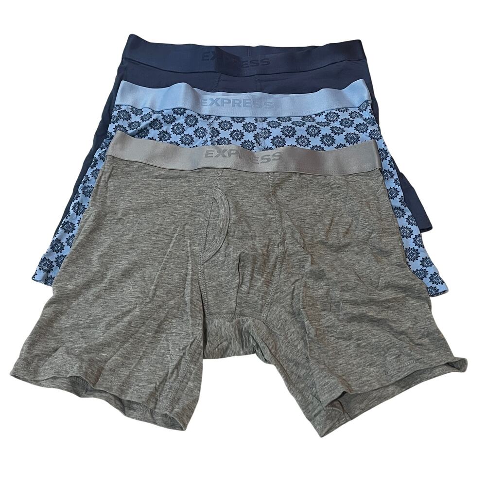 M3-58 EXPRESS Men's Cotton Stretch Fly Front Underwear Boxer Briefs S
